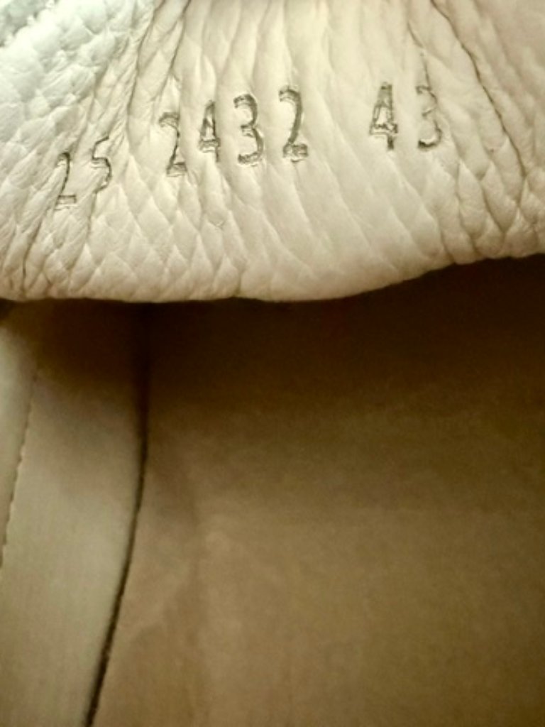 Aurelien Ivory Grain Boat Sneakers, Made In Italy, Size 43, Excellent, Rt560$ — image 7 of 8